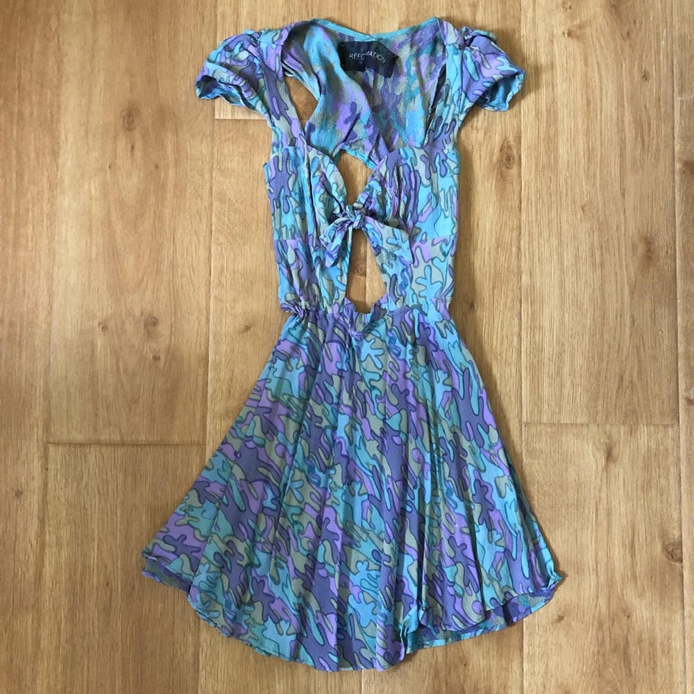 Reformation Cutout Skater Dress